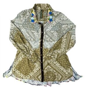 Aratta Silent Journey | Patchwork boho blouse | Small | Like new!!